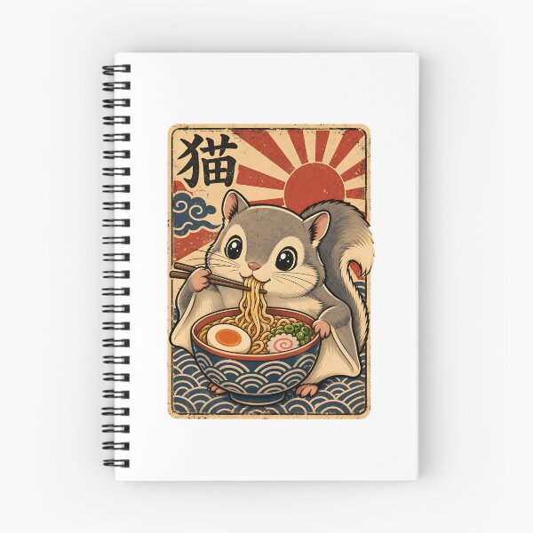 Item preview, Cute Neko Eating Ramen Japanese Vintage Poster designed and sold by StuckOnTees.