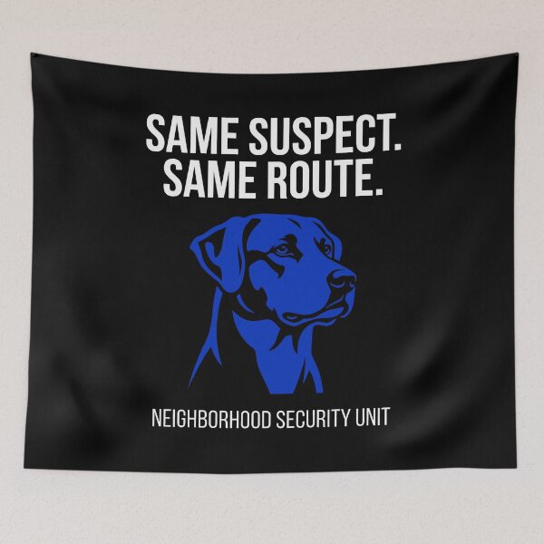 Item preview, Neighborhood Security Unit Labrador Dog Slogan designed and sold by SplashTastic.
