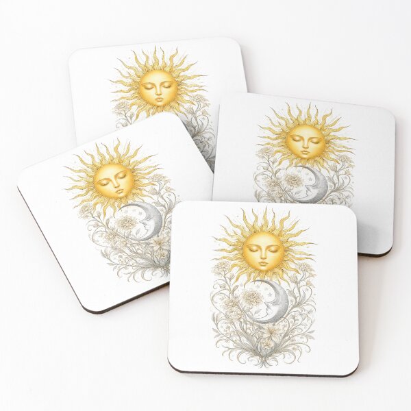 Item preview, The Sun and The Moon Tarot Card Duo Vintage Celestial Mystical designed and sold by pietini.