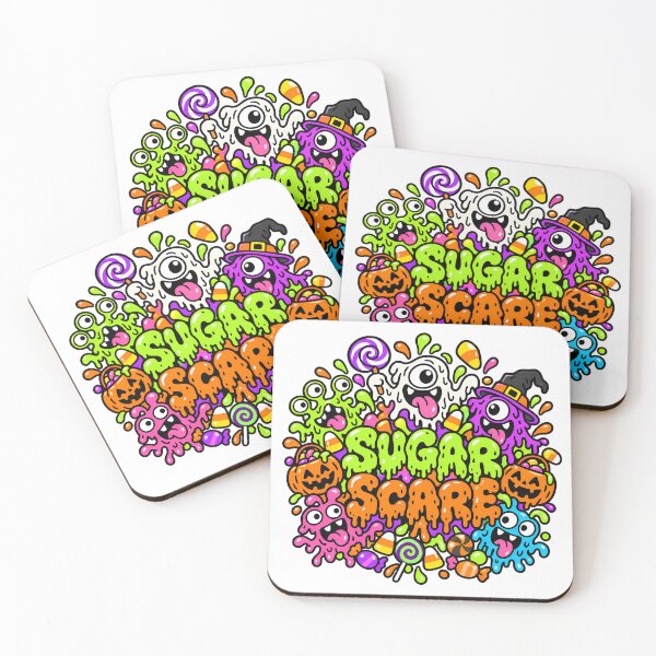 Item preview, Sugar Scare Candy Monster Explosion Halloween designed and sold by Thai Vibe Studio.