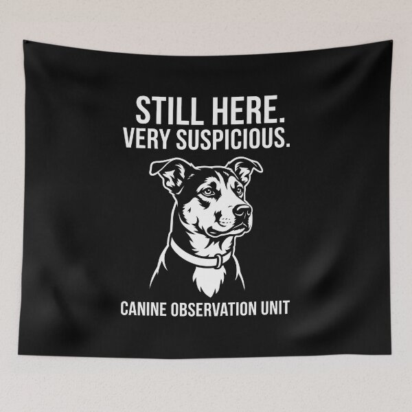 Item preview, Canine Observation Unit Pitbull Dog Slogan designed and sold by SplashTastic.