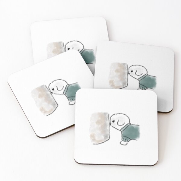 Item preview, White Puppy Wearing Green Sweater designed and sold by raun.draw.