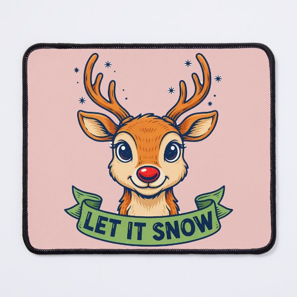 Item preview, Adorable Let It Snow Christmas Reindeer designed and sold by LV-creator.