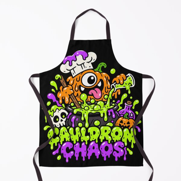 Item preview, Cauldron Chaos Funny Pumpkin Chef Halloween designed and sold by Thai Vibe Studio.