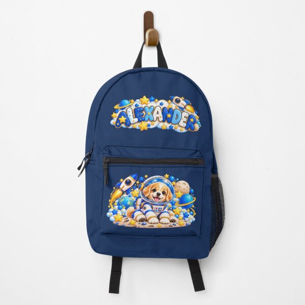 Item preview, Alexander Little Space Explorer – Cute Puppy Astronaut Personalized Kids Backpack designed and sold by HO•Designs.