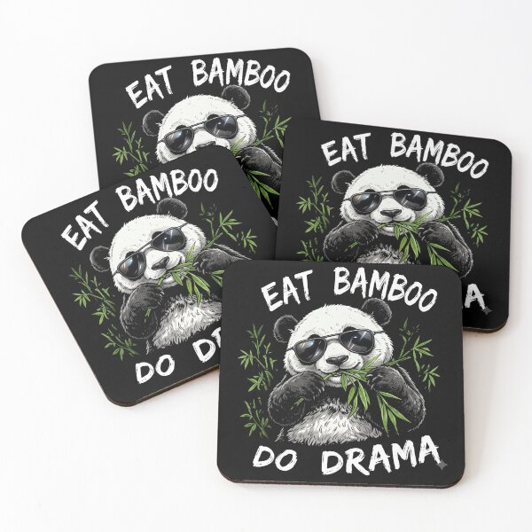 Item preview, Eat Bamboo Do Drama – Cool Panda with Sunglasses designed and sold by Ak-art-shop.