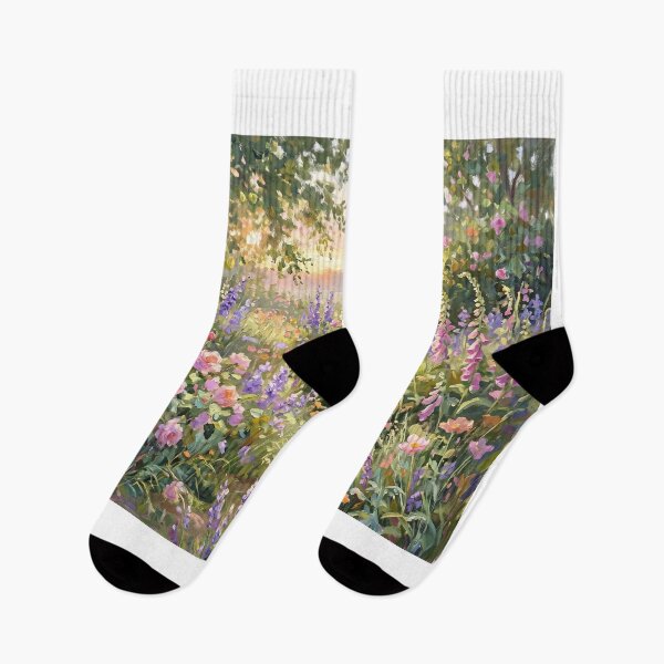 Item preview, Garden En Plein Air Design – Impressionist Wildflower Art designed and sold by Luminari Creations.