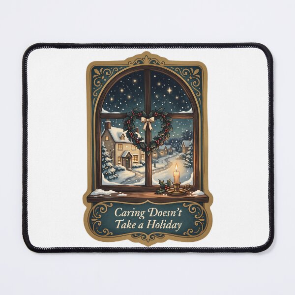 Item preview, Caring Doesn't Take a Holiday - Nurse Christmas designed and sold by TheCalmEdit.
