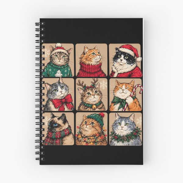 Item preview, Vintage Christmas Cats, Cat Lover Christmas designed and sold by yusufaaruma457.