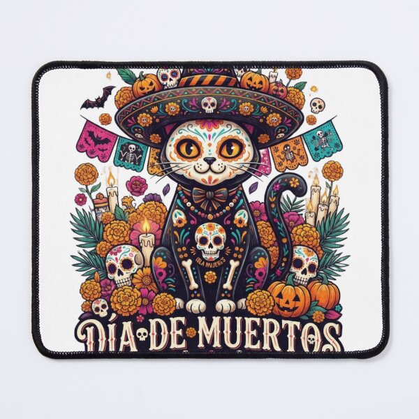 Item preview, Dia de muertos gato con sombrero mexico designed and sold by JosefinaDesigns.