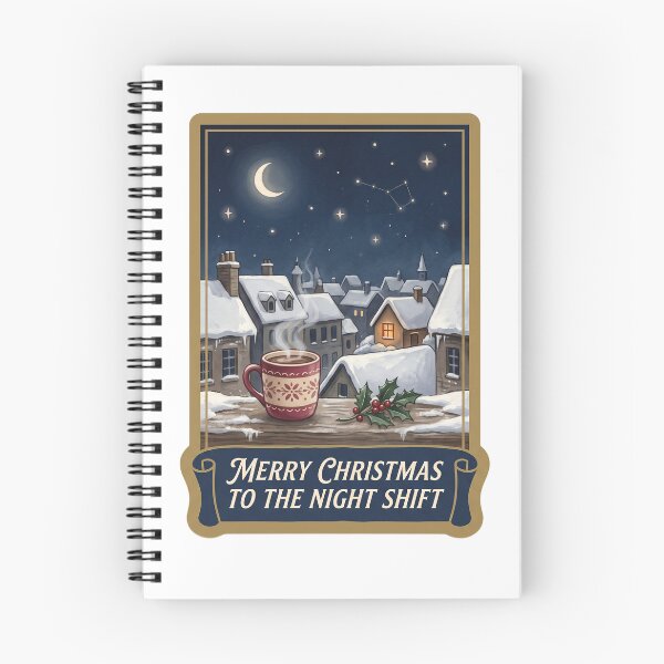 Item preview, Merry Christmas to the Night Shift - Nurse Card designed and sold by TheCalmEdit.