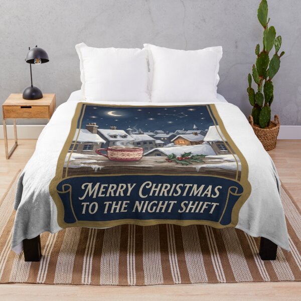 Item preview, Merry Christmas to the Night Shift - Nurse Card designed and sold by TheCalmEdit.
