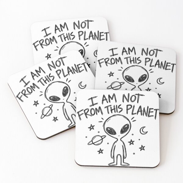 Item preview, I Am Not From This Planet – Funny Alien Doodle designed and sold by Mavriboy.