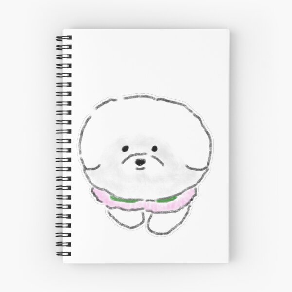 Item preview, Bichon Frise Puppy Pink Collar designed and sold by raun.draw.