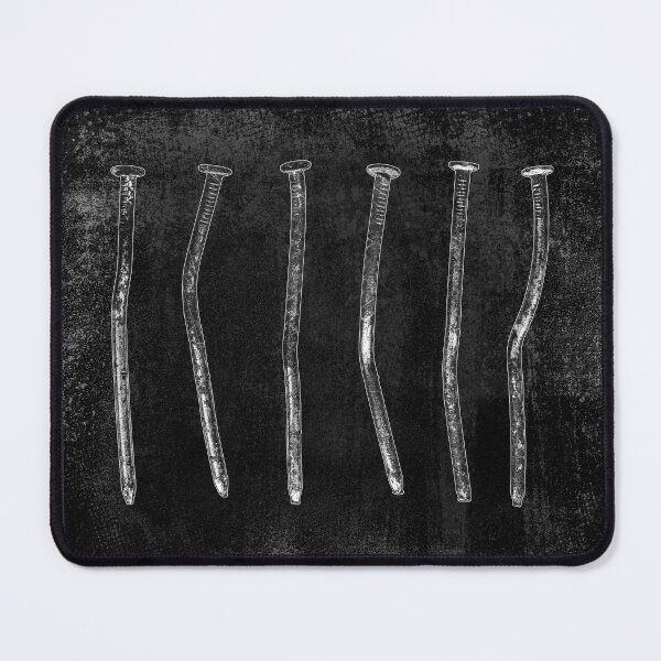 Item preview, Six Bent Black Used Nails Hardware Specimen Row designed and sold by Ghoul Enterprises.