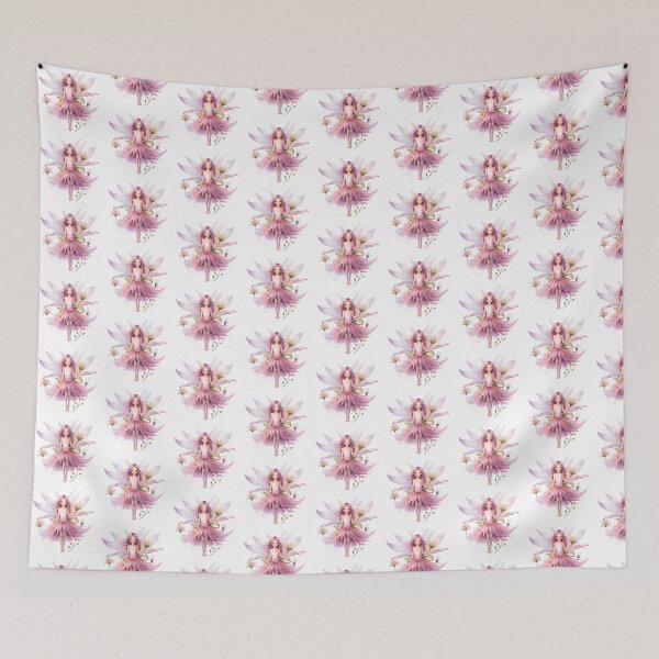 Item preview, Pink Lily Fairy | Elegant Floral Aesthetic Art designed and sold by Mandayartstudio.