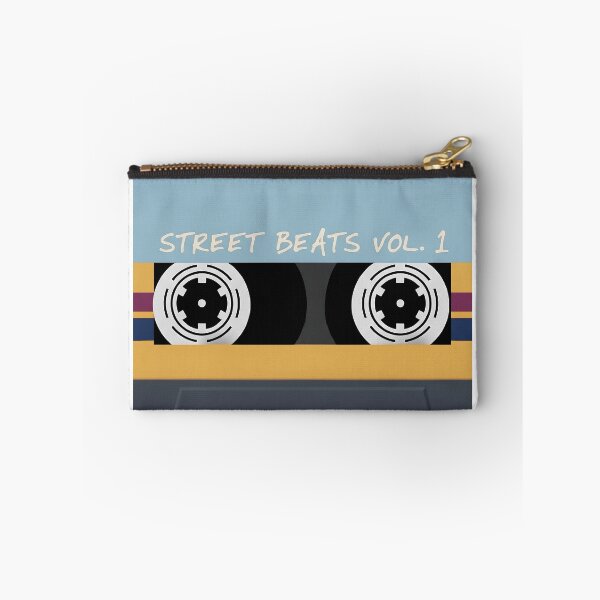 Item preview, Street Beats Vol. 1 Retro Mixtape Aesthetic Blue & Yellow Cassette Tape Art designed and sold by LexaArtworks.