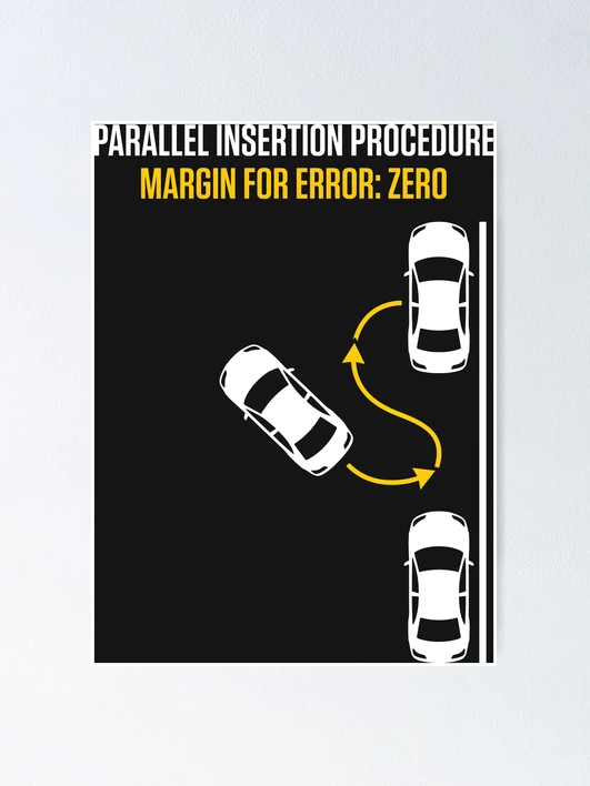 Thumbnail 1 of 3, Poster, Parallel Insertion Procedure Driving Humor designed and sold by SplashTastic.