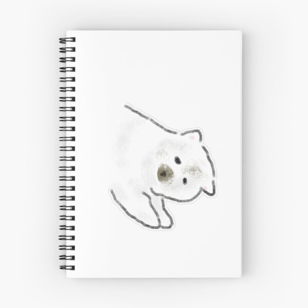 Item preview, White Fluffy Puppy Looking Back designed and sold by raun.draw.