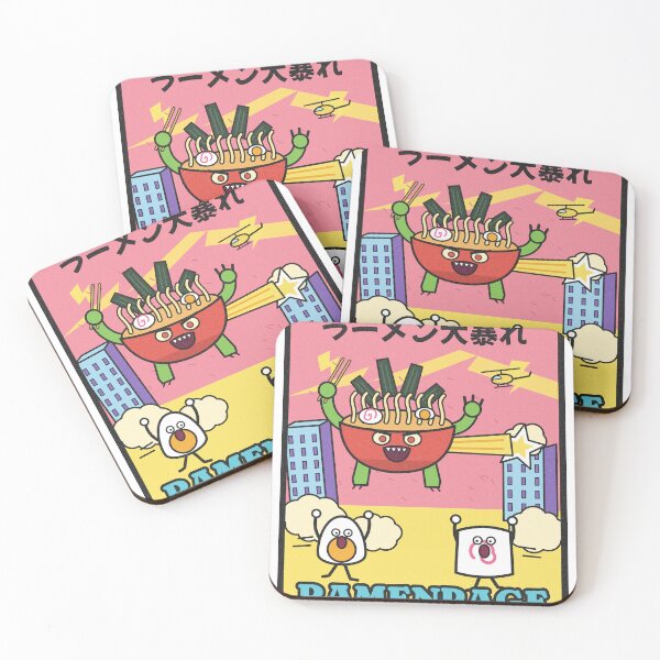 Item preview, Ramenpage Funny Ramen Monster Movie Poster designed and sold by somebasic.