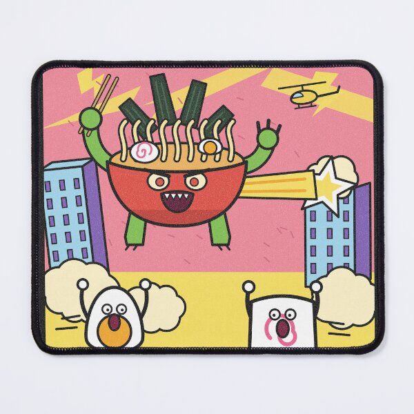 Item preview, Ramenpage Funny Ramen Monster Movie Poster designed and sold by somebasic.