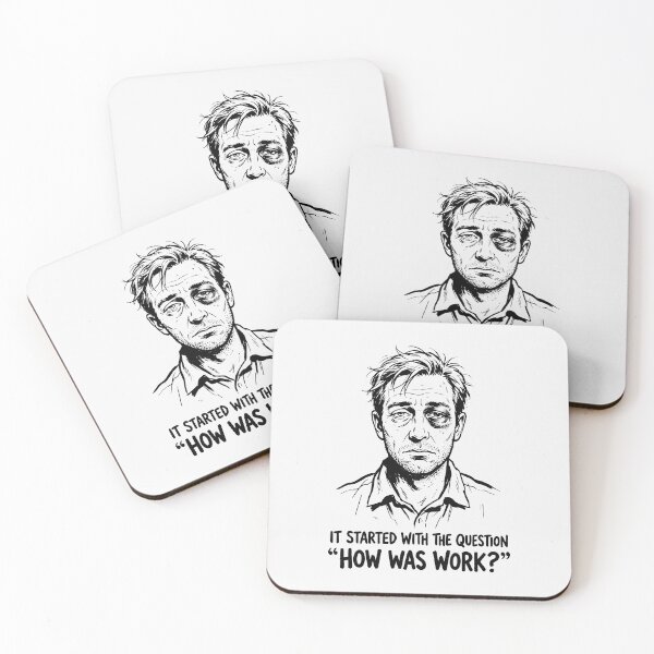 Item preview, How Was Work Man With Black Eye designed and sold by SplashTastic.