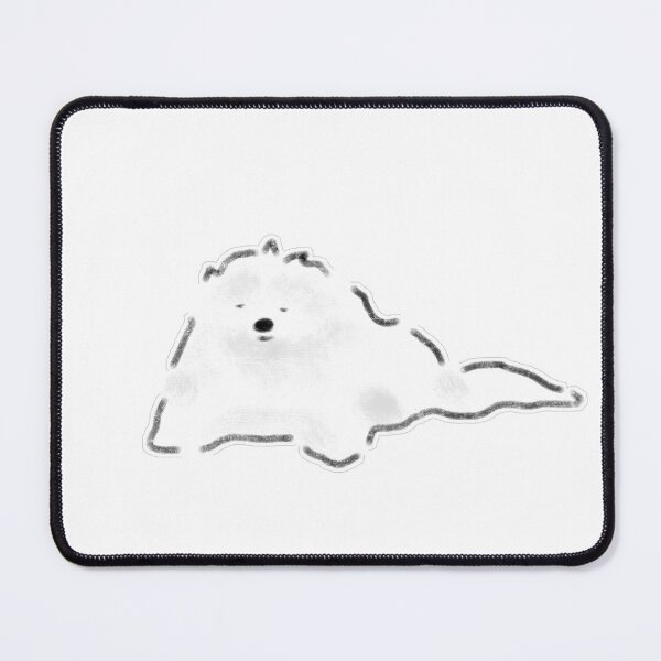 Item preview, Sleeping Fluffy White Puppy Dog designed and sold by raun.draw.