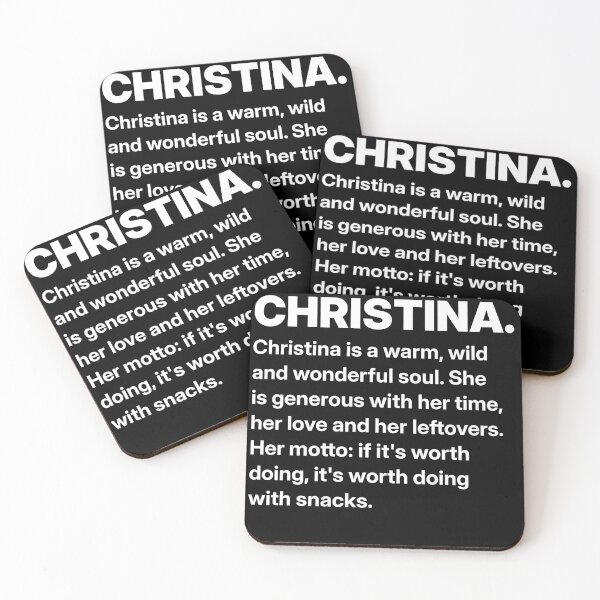 Aperçu de l'œuvre Christina Name Funny Personalized Gift for Her créée et vendue par Mygoodees.