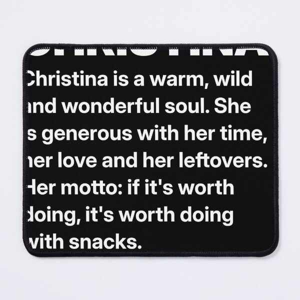 Item preview, Christina Name Funny Personalized Gift for Her designed and sold by Mygoodees.