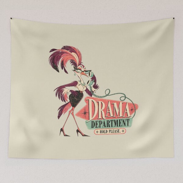 Item preview, Drama Department Hold Please – Retro Secretary Bird designed and sold by AwesomeBeyondLimits.