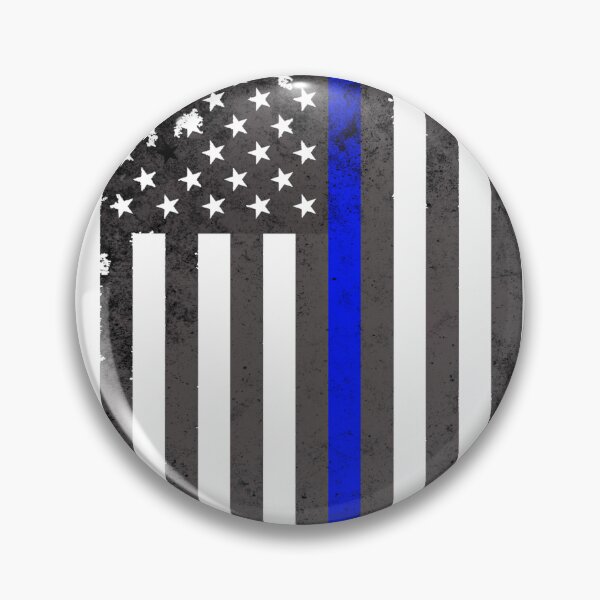 Item preview, Thin Blue Line American Flag | Back the Blue Police Law Enforcement Grunge designed and sold by Fei Long Design Hub.