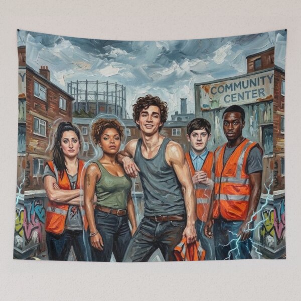Item preview, Misfits Sci-Fi Drama Fine Art Tribute designed and sold by Art's Diner.
