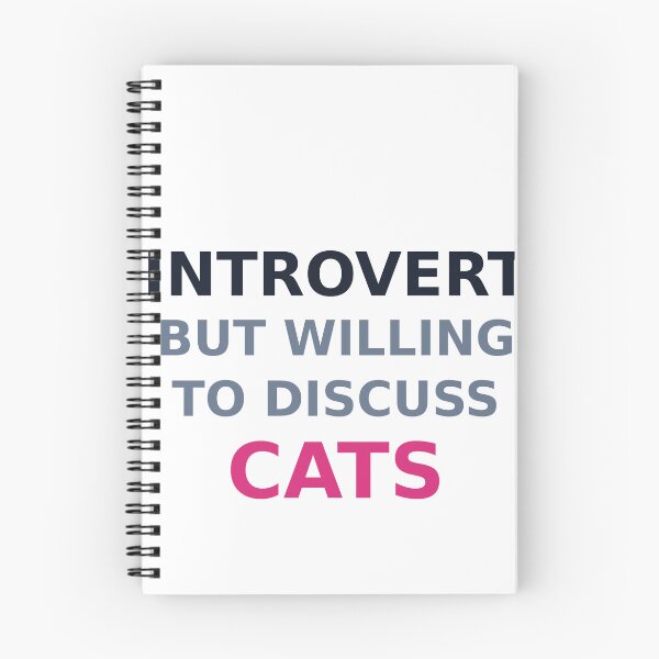 Item preview, Introvert But Willing To Discuss Cats Design designed and sold by BarakaMedia.