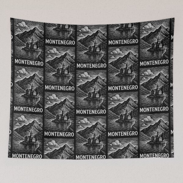 Item preview, Montenegro Linocut Style  designed and sold by Thistle-TShop.