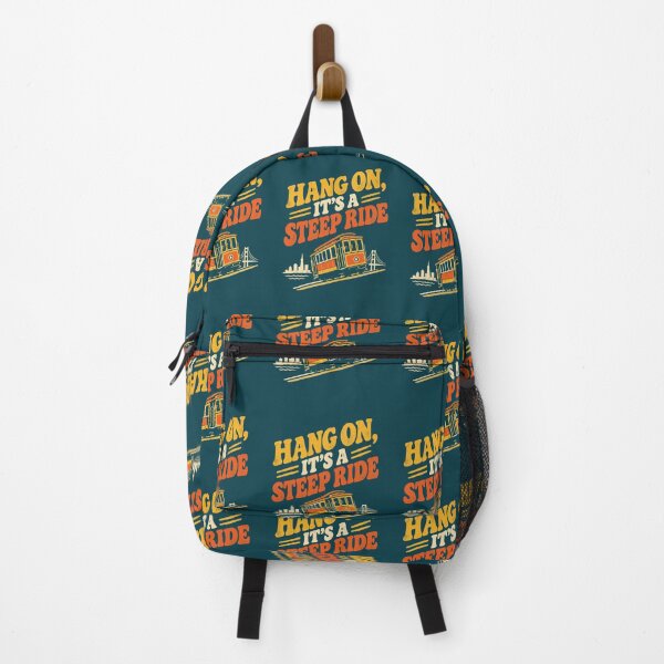 Item preview, Hang On, It's a Steep Ride – Funny San Francisco Cable Car designed and sold by Globalcitytees.