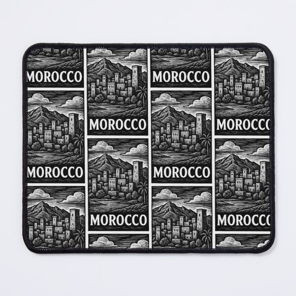 Item preview, Morocco Linocut Style designed and sold by Thistle-TShop.