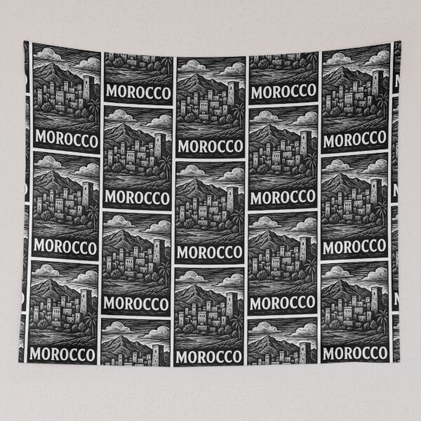 Item preview, Morocco Linocut Style  designed and sold by Thistle-TShop.