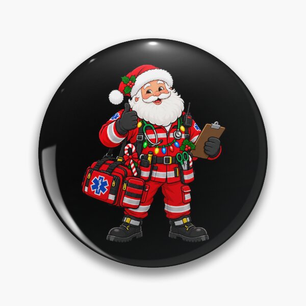 Item preview, Christmas Paramedic EMT Santa Carrying Emergency Gear designed and sold by vaylen-orbit.