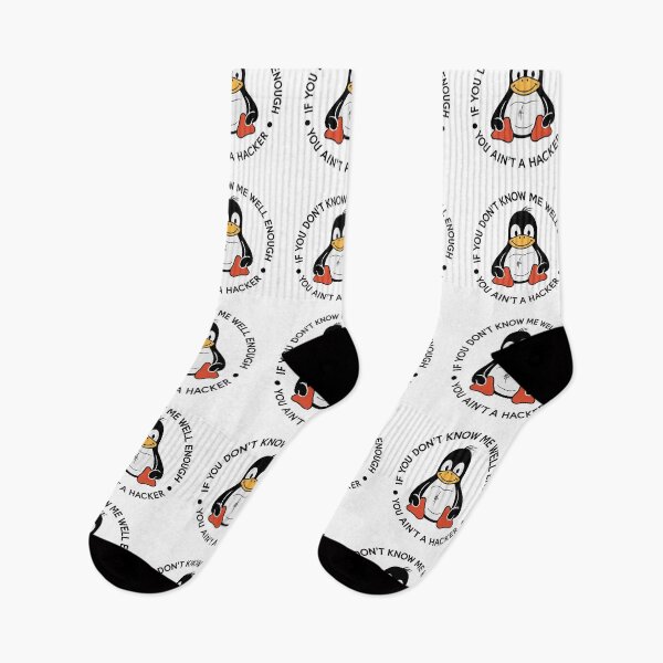 Item preview, Linux Penguin Humor | If You Don't Know Me Well Enough You Ain't A Hacker designed and sold by sunset-capturer.