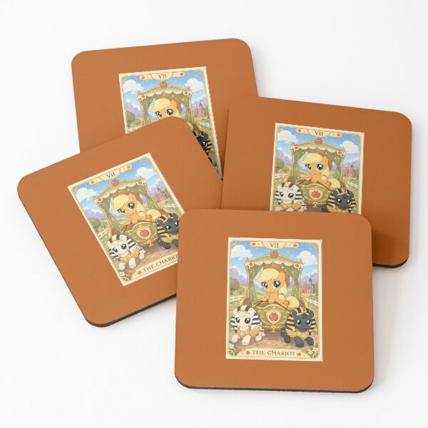 Item preview, My little pony Inspired artork Applejack kawaii tarot card designed and sold by Casey Spade Creations.