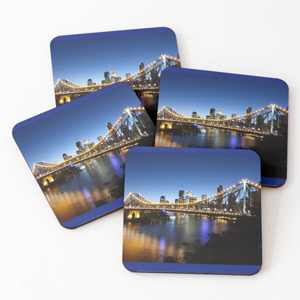 Item preview, Story Bridge at dusk, Brisbane designed and sold by PhotosByG.