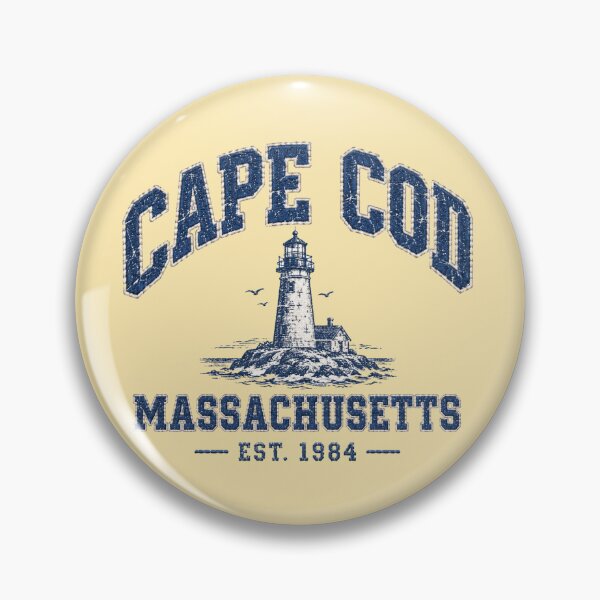 Item preview, Cape Cod Massachusetts Lighthouse Vintage Coastal Crewneck designed and sold by Yellowriversss.