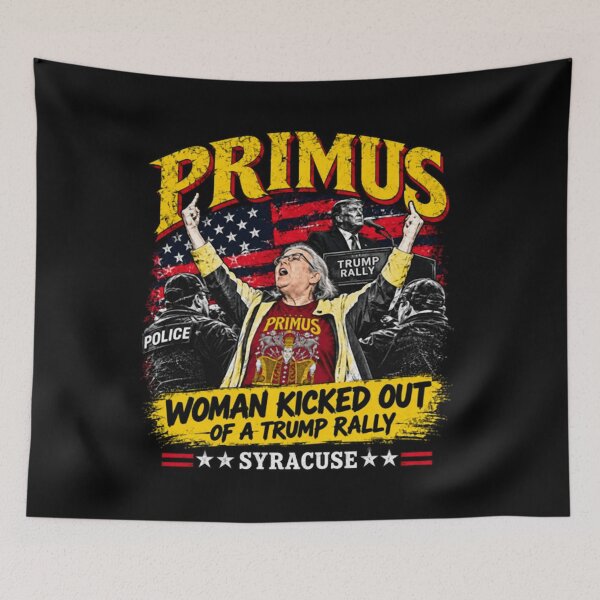 Item preview, Primus No Kings Woman Kicked Out Of A Trump Rally designed and sold by Jessi-Scott-Art.