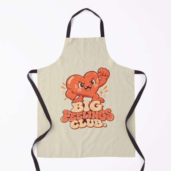 Item preview, Big Feelings Club – Cute Fiery Orange Heart designed and sold by AwesomeBeyondLimits.