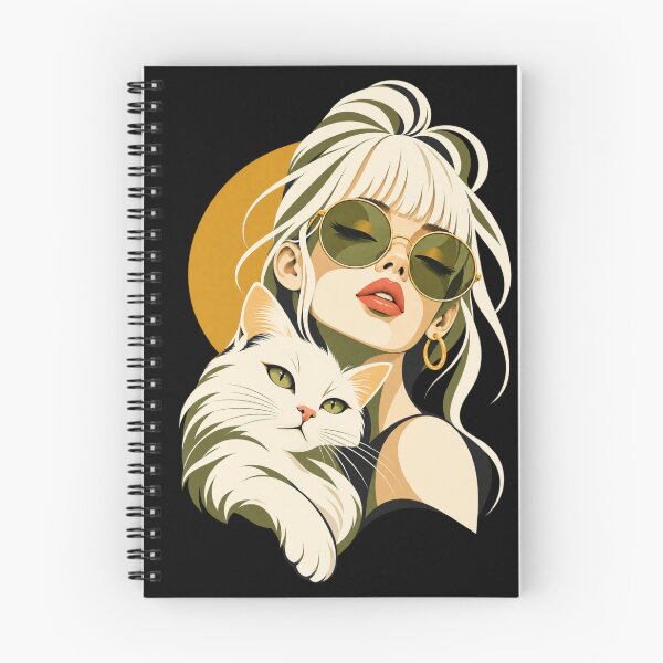 Item preview, Purrfect Company — Retro Glamour & White Cat designed and sold by Sanctum Icons.