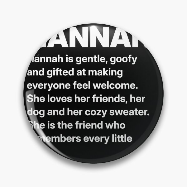 Item preview, Hannah Name Funny Personalized Gift for Her designed and sold by Mygoodees.