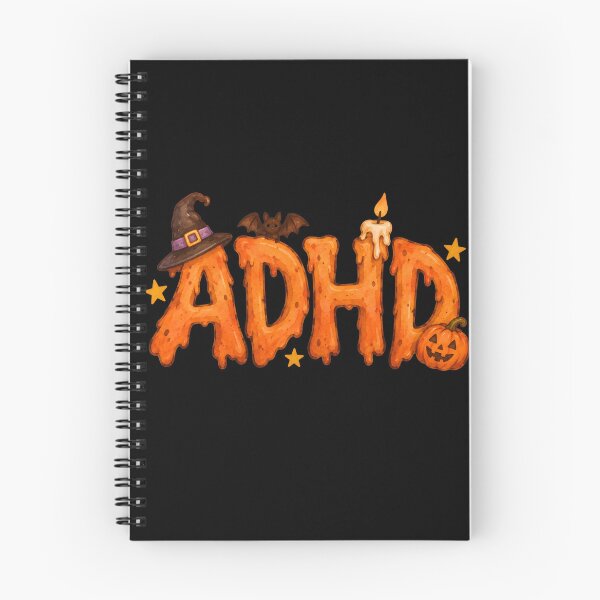 Item preview, ADHD Halloween Spooky Typography Cute Neurodivergent Awareness Design designed and sold by Marti’s Shop Corner.