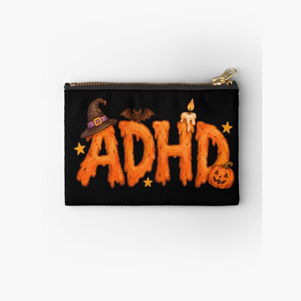 Item preview, ADHD Halloween Spooky Typography Cute Neurodivergent Awareness Design designed and sold by Marti’s Shop Corner.