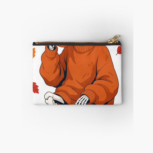 Item preview, Funny Skeleton Drinking Coffee in Cozy Orange Sweater designed and sold by MFMart.