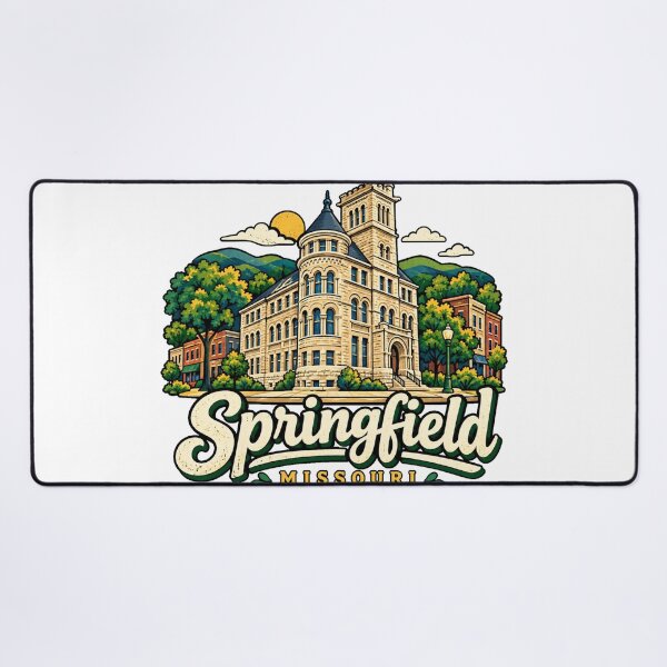 Item preview, Hand Drawn Springfield Missouri Travel Souvenir Landmark Gift designed and sold by MichaeIRellov.